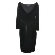 Pre-owned Polyester dresses Armani Pre-owned , Black , Dames