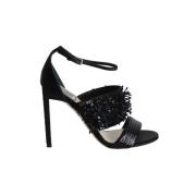 Pre-owned Fabric sandals Dior Vintage , Black , Dames