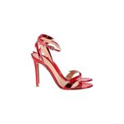 Pre-owned Leather heels Gianvito Rossi Pre-owned , Red , Dames