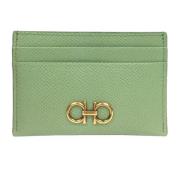 Pre-owned Leather wallets Salvatore Ferragamo Pre-owned , Green , Dame...