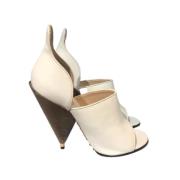 Pre-owned Leather heels Givenchy Pre-owned , White , Dames