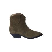 Pre-owned Suede boots Isabel Marant Pre-owned , Green , Dames