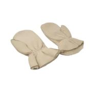 Beige Gewatteerde Leren Handschoenen Chanel Vintage , Beige , Dames