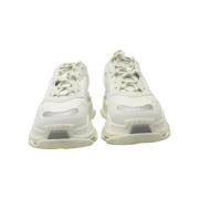 Pre-owned Leather sneakers Balenciaga Vintage , White , Dames