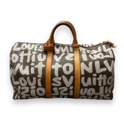 Beperkte editie Graffiti Keepall 50 Louis Vuitton Vintage , Brown , Da...