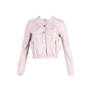Pre-owned Leather outerwear Mulberry Pre-owned , Pink , Dames
