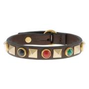 Pre-owned Leather bracelets Valentino Vintage , Brown , Dames