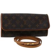 Pre-owned Canvas louis-vuitton-bags Louis Vuitton Vintage , Brown , Da...