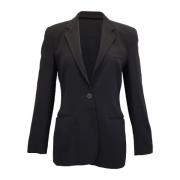Pre-owned Wool outerwear Armani Pre-owned , Black , Dames