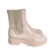 Pre-owned Fabric boots Gianvito Rossi Pre-owned , Beige , Dames