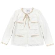 Pre-owned Cotton outerwear Chanel Vintage , White , Dames