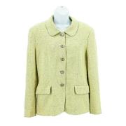 Pre-owned Cotton outerwear Chanel Vintage , Green , Dames