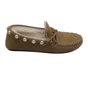 Bruine Suède Leren Loafers Isabel Marant Pre-owned , Brown , Dames