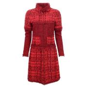 Pre-owned Cotton dresses Chanel Vintage , Red , Dames