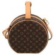 Tweedehands Bruin Canvas Louis Vuitton Hoedendoos Louis Vuitton Vintag...