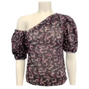 Zwarte Katoenen Top met Afneembare Mouw Isabel Marant Pre-owned , Blac...