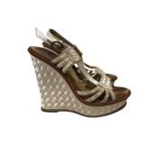 Pre-owned Sandals Bottega Veneta Vintage , Beige , Dames