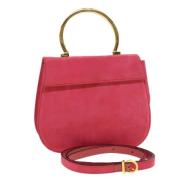 Pre-owned Suede handbags Salvatore Ferragamo Pre-owned , Pink , Dames