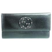 Canvas Portemonnees, Tweedehands, 7.5 Gucci Vintage , Black , Dames