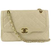 Vintage Schoudertas Chanel Vintage , Beige , Dames