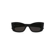 Zwarte zonnebril met strak design Saint Laurent , Black , Dames