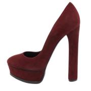 Pre-owned Suede heels Casadei Pre-owned , Red , Dames