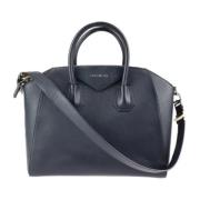 Pre-owned Leather handbags Givenchy Pre-owned , Blue , Dames