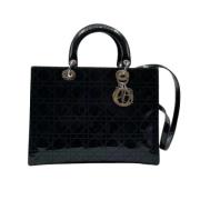 Pre-owned Leather dior-bags Dior Vintage , Black , Dames