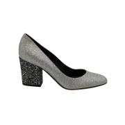 Pre-owned Canvas heels Sergio Rossi Pre-owned , Gray , Dames