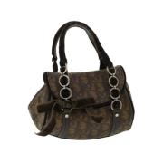 Pre-owned Canvas handbags Dior Vintage , Brown , Dames