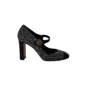 Pre-owned Cotton heels Dolce & Gabbana Pre-owned , Black , Dames