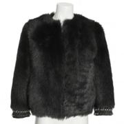 Pre-owned Fur outerwear Prada Vintage , Black , Dames