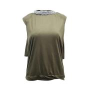 Tweedehands top Prada Vintage , Green , Dames