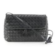 Zwarte Stoffen Schoudertas Bottega Veneta Vintage , Black , Dames