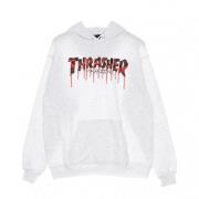 Bloed Drip Hoodie - Streetwear Collectie Thrasher , Gray , Heren