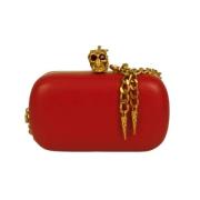 Pre-owned Leather clutches Alexander McQueen Pre-owned , Red , Dames