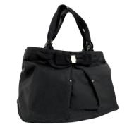 Pre-owned Nylon handbags Salvatore Ferragamo Pre-owned , Black , Dames