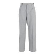 Pre-owned Wool bottoms Gucci Vintage , Gray , Dames