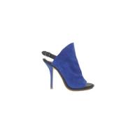 Pre-owned Suede heels Balenciaga Vintage , Blue , Dames