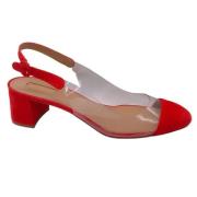 Pre-owned Suede heels Aquazzura Pre-owned , Red , Dames