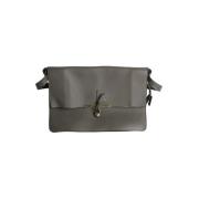 Pre-owned Leather handbags Celine Vintage , Gray , Dames