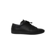 Pre-owned Leather sneakers Saint Laurent Vintage , Black , Dames