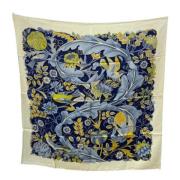 Pre-owned Silk scarves Salvatore Ferragamo Pre-owned , Blue , Dames