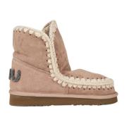 Handgemaakte Eskimo 18 Glitter Logo Kameel Laarzen Mou , Brown , Dames