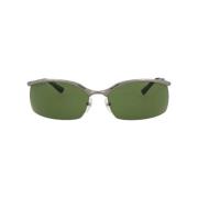 Pre-owned Metal sunglasses Balenciaga Vintage , Green , Dames