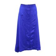Pre-owned Silk bottoms Stella McCartney Pre-owned , Blue , Dames