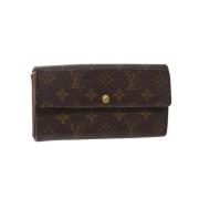 Pre-owned Canvas wallets Louis Vuitton Vintage , Brown , Dames