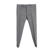 Pre-owned Wool bottoms Saint Laurent Vintage , Gray , Dames