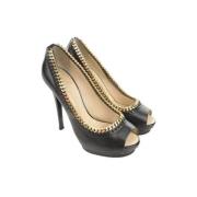 Pre-owned Leather heels Giuseppe Zanotti Pre-owned , Black , Dames