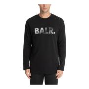 Gestreept Logo Longsleeve T-Shirt Balr. , Black , Heren